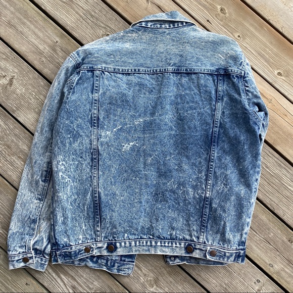 Vintage Acid-Washed Denim/Jean Jacket - Picture 7 of 8